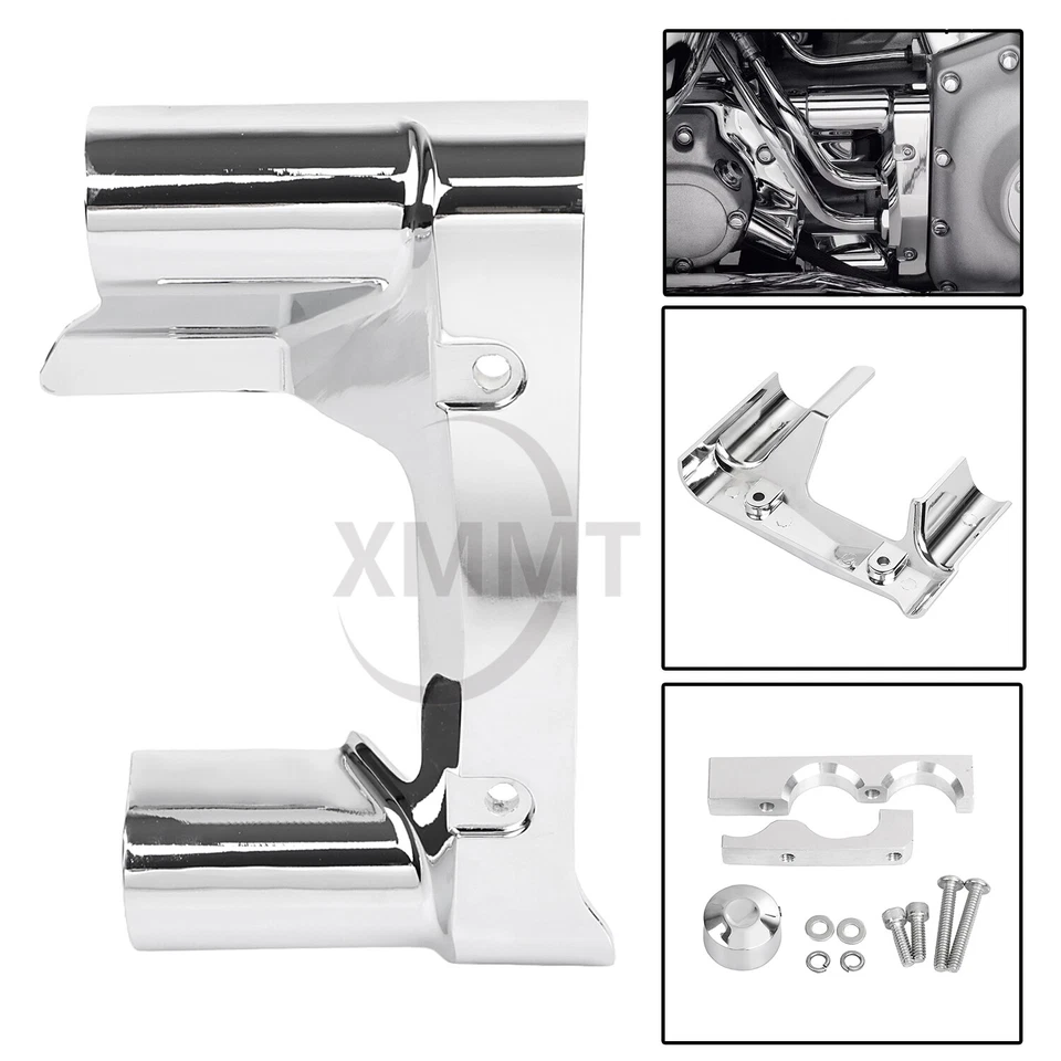 Motor Oil Line Nacelle Chrome Cover For Harley Heritage Softail 00-06 Classic Foto 2 de 4