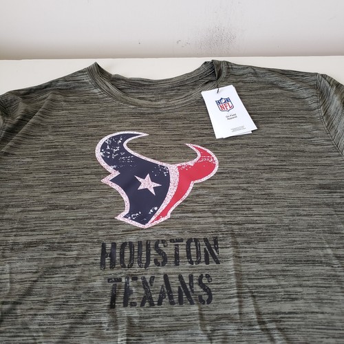 Houston Texans T-Shirt Tee Mens Medium Green Nike Dri-Fit NFL Salute to Service - Picture 3 of 12