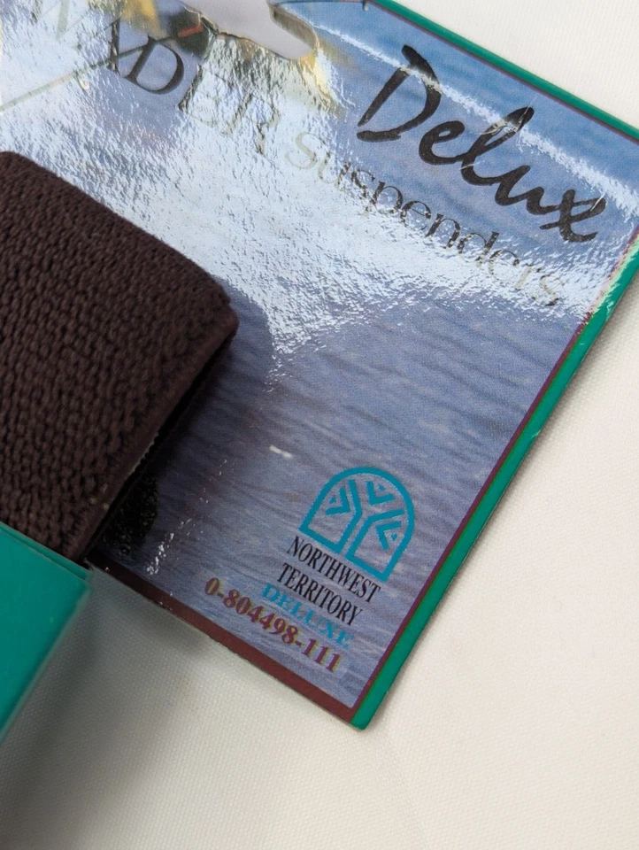 Tirantes Wader Vintage Northwest Territory Deluxe, Marrón 1.5" Ancho Elástico Foto 3 de 4