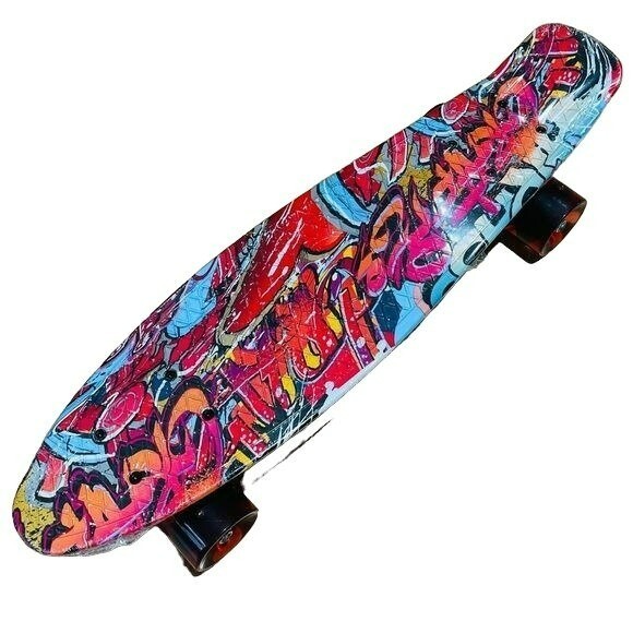 Sgodde Kids Skateboard with Led Wheels for Beginners Girls A