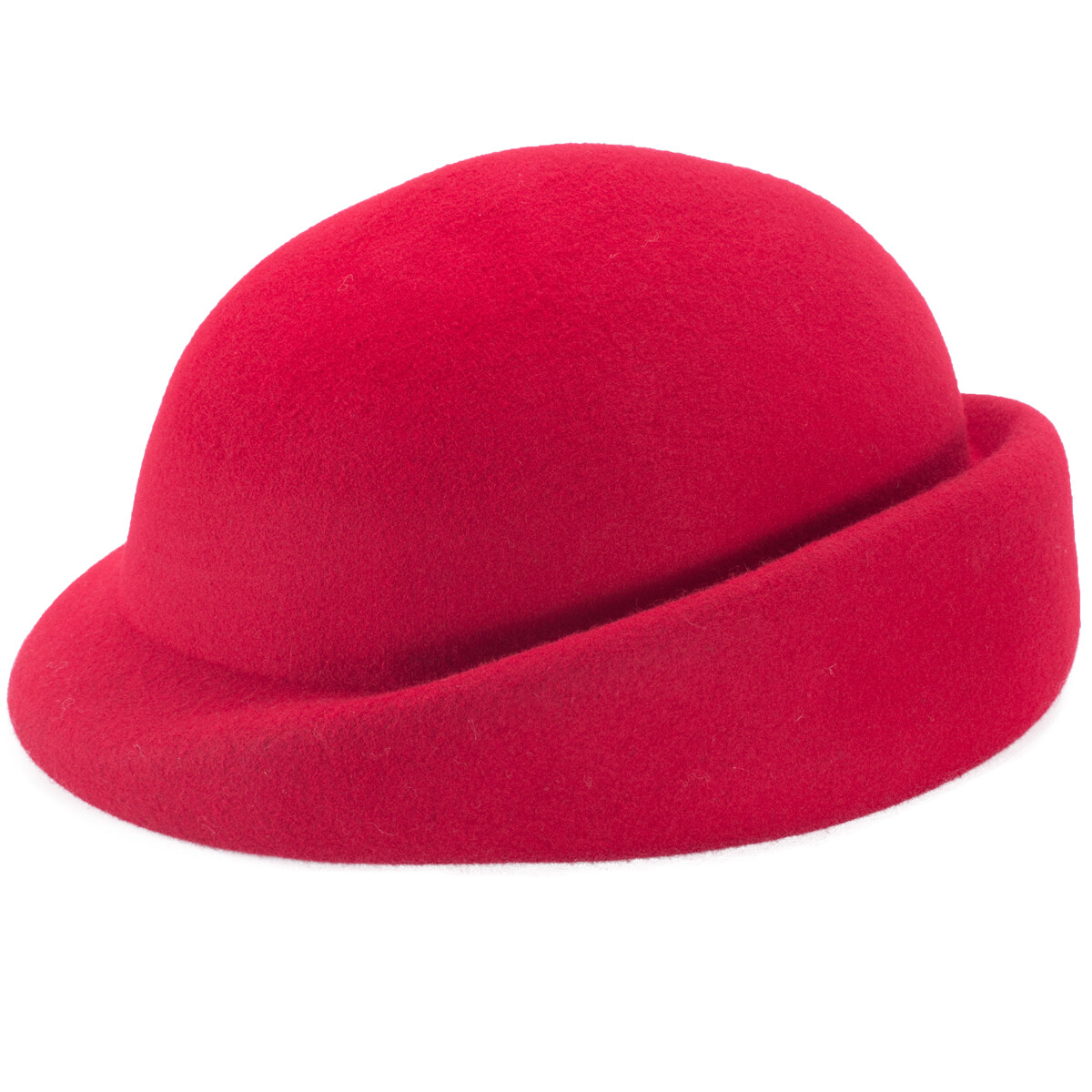 Womens Vintage Style 100% Wool Felt Beret Derby Plain Hat 