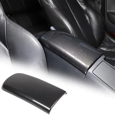 For Mitsubishi Eclipse 2006-2011 ABS Carbon Car Handrest Cover Armrest Box Trim
