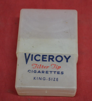 VINTAGE VICEROY FILTER TIP CIGARETTES KING SIZE PLASTIC PROTECTIVE CASE *  RARE