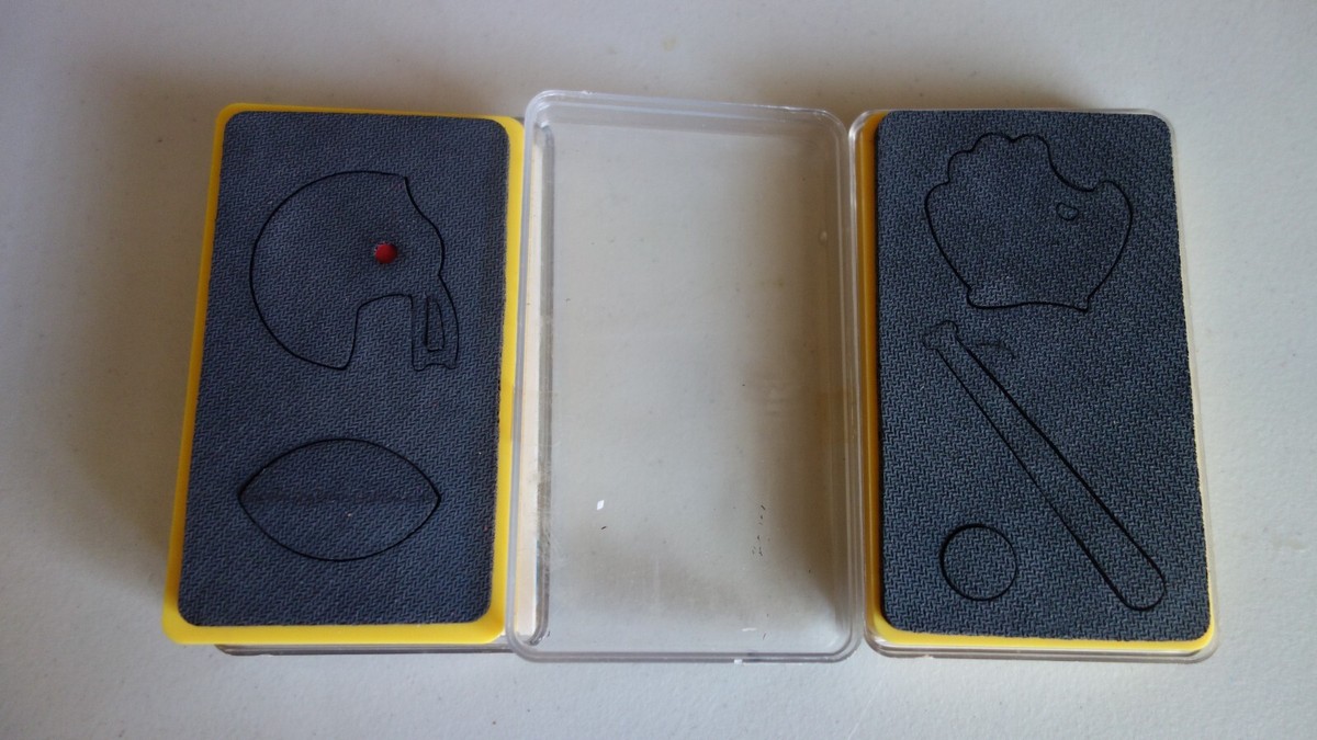 Lot SIZZIX Yellow Originals Dies Baseball Gear 38-0289 & Football