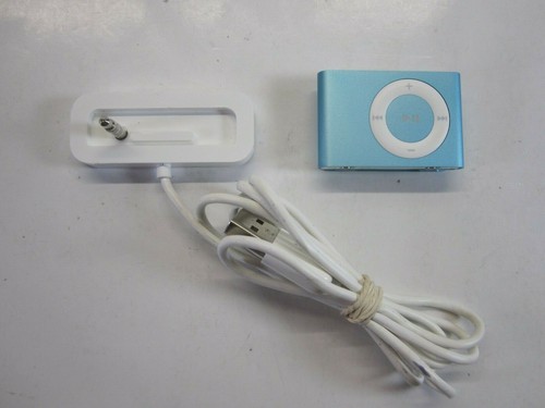 Apple iPod shuffle 2nd Generation - Metallic Blue (1GB)(Personal Engrave)(MINT)