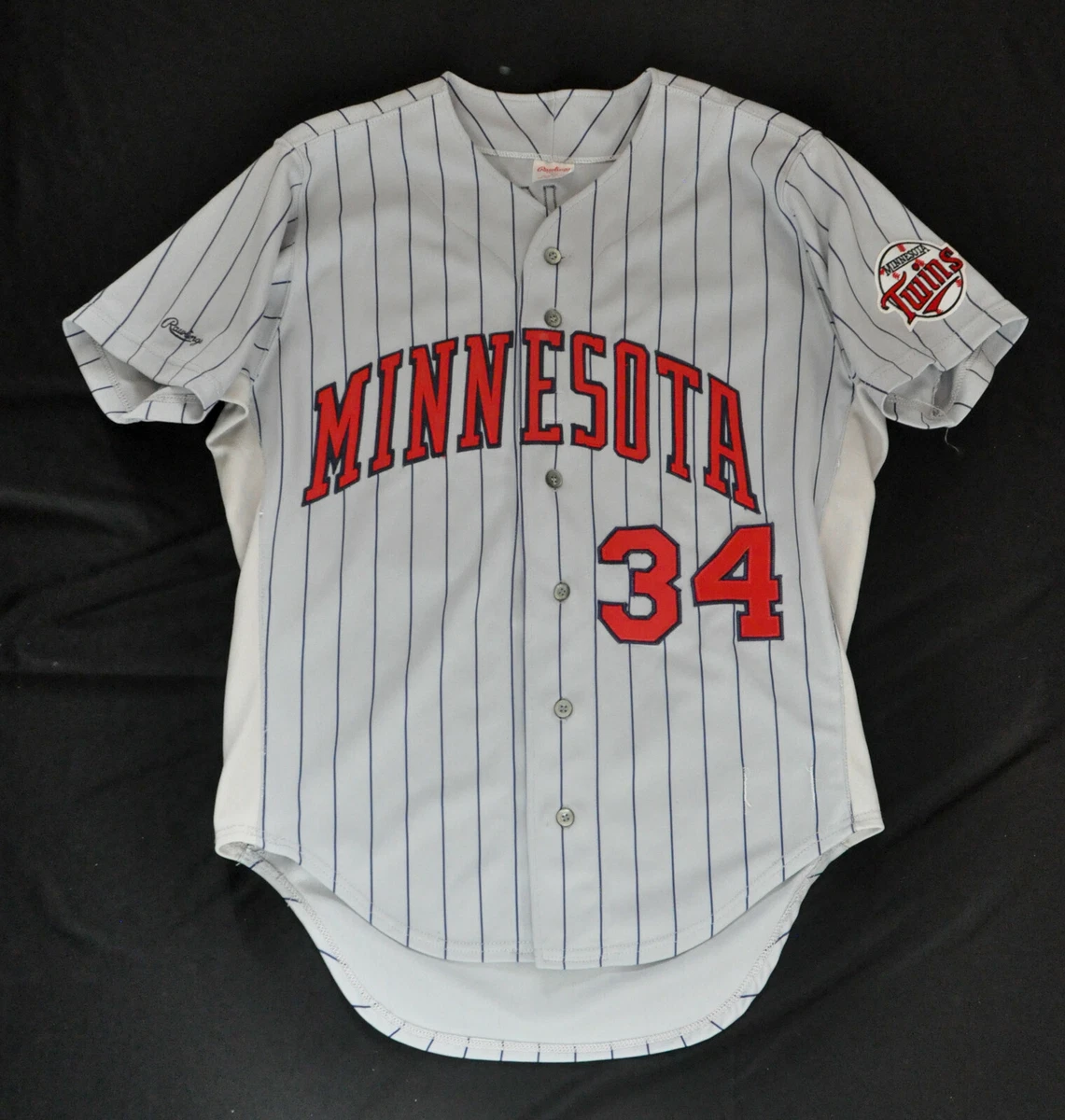KIRBY PUCKETT MINNESOTA TWINS AUTHENTIC JERSEY RAWLINGS MEN PIN