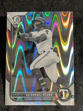 2023 Bowman Chrome B&W LAVA REFRACTOR PROSPECT ROOKIE Luisangel Acuna, item 1