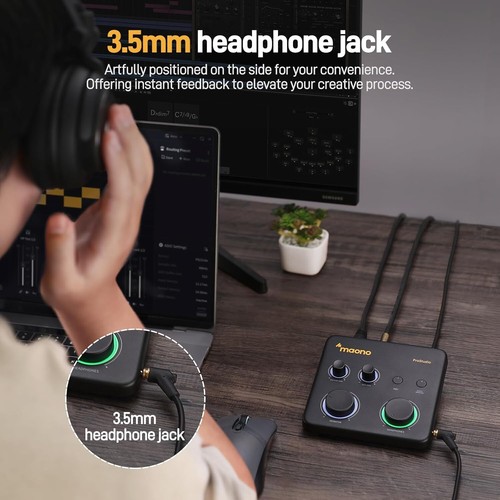 MAONO USB Audio Interface for PC: Interface with XLR Input 24-bit/192kHz Rout... - Picture 4 of 9