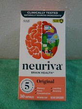 NEURIVA Original Brain Supplement for Memory Focus  Concentration 30ct 08/26 