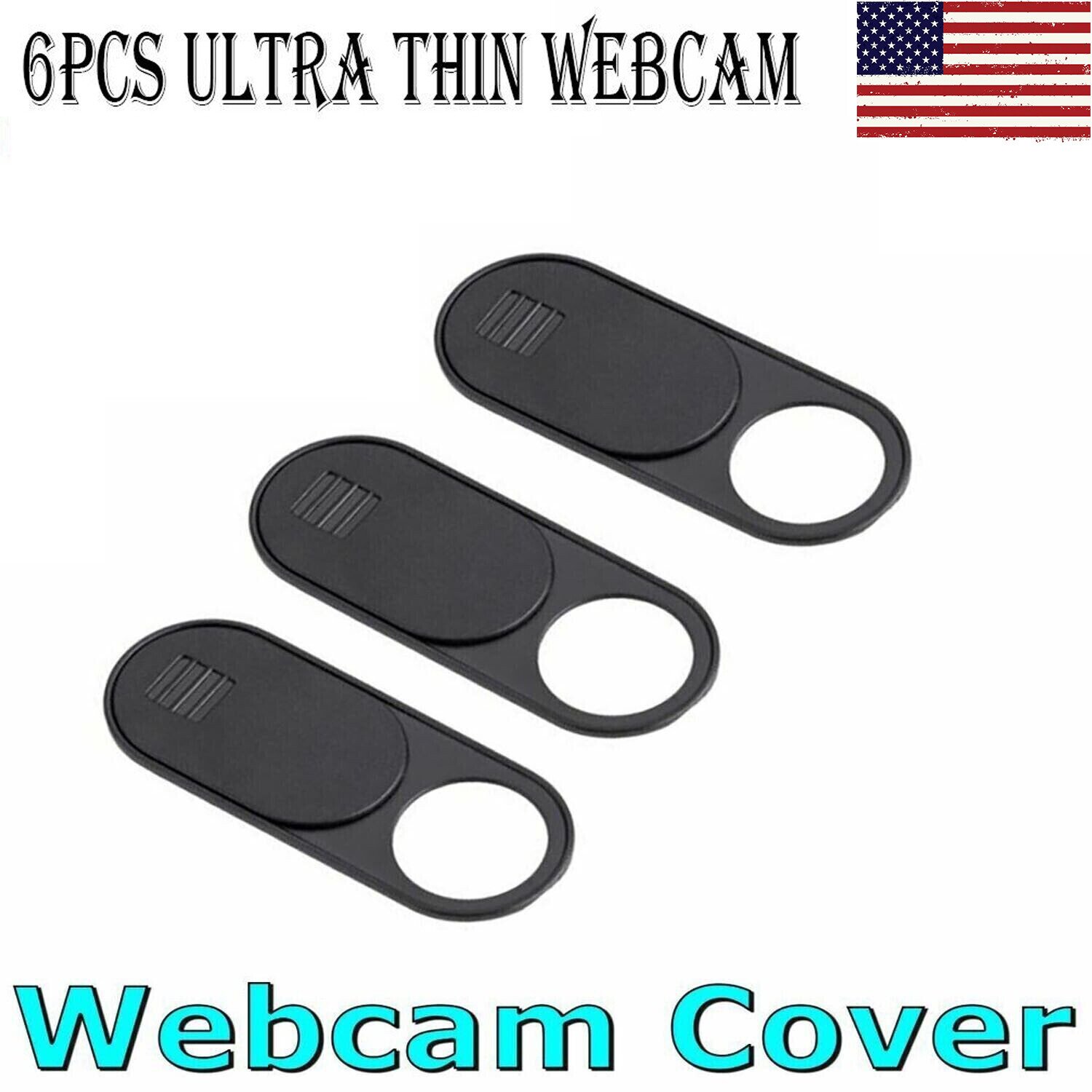 Webcam Privacy Cover Thin Camera Slider for Iphone Laptop Mobile Tablet 6 Pcs-image