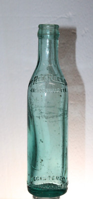 JACKSONVILLE FLA RED ROCK SODA  BOTTLE NICE COLOR BLUE