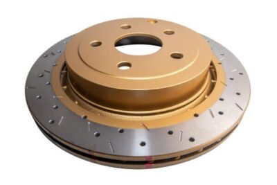 Rear 4000 Series XS Black Hat Gold Brake Rotor for Commodore VE/VF V8- Pair