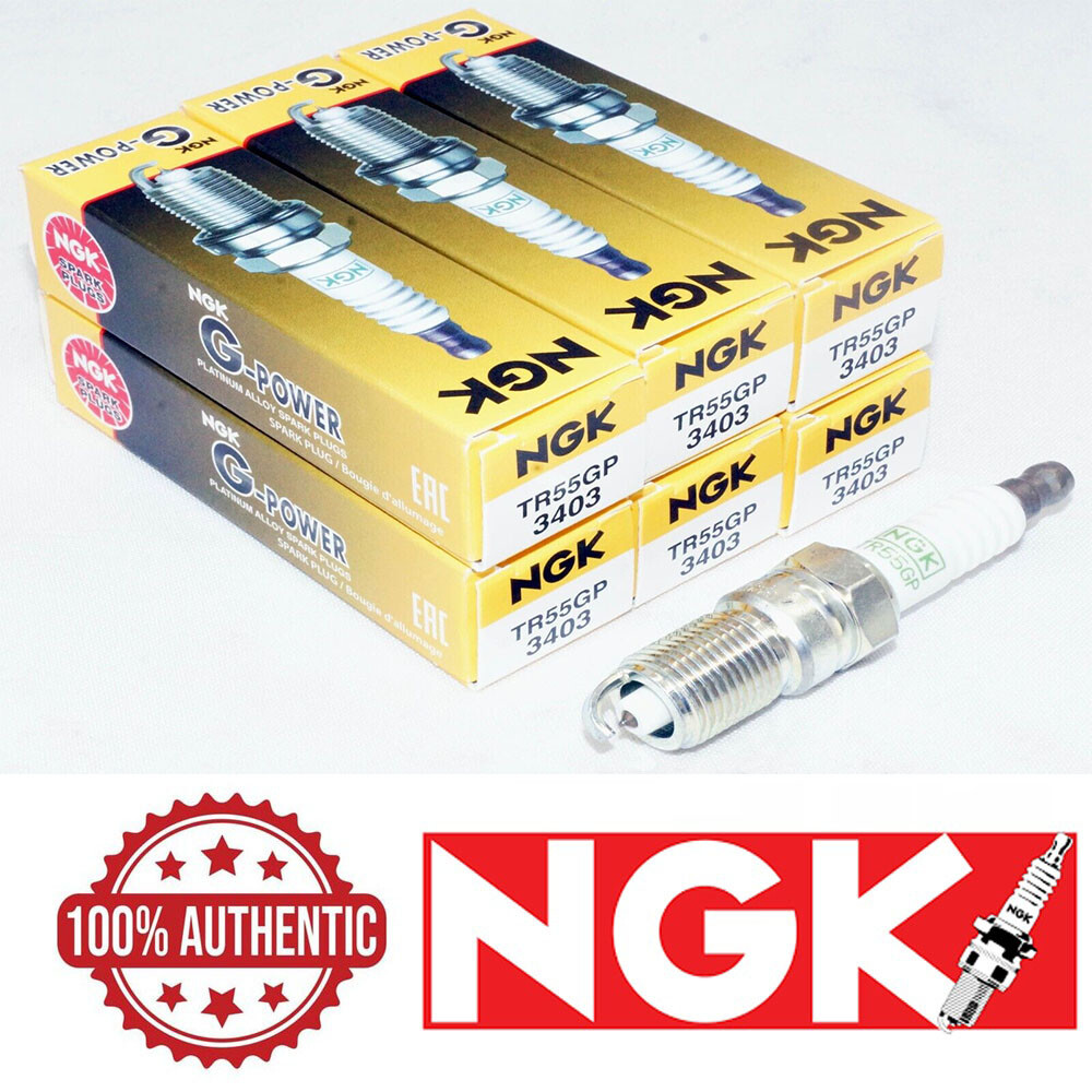 Set of 6 NGK 3403 Spark Plug - G-Power Platinum Alloy TR55GP