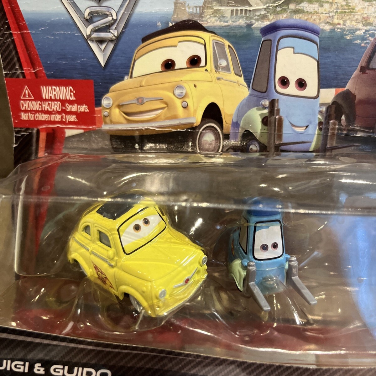 MATTEL - カーズ　マテル　LUIGI GUIDO   MAMA UNCLE Disney Pixar Cars 2 Luigi Guido and Uncle Topolino by Mattel