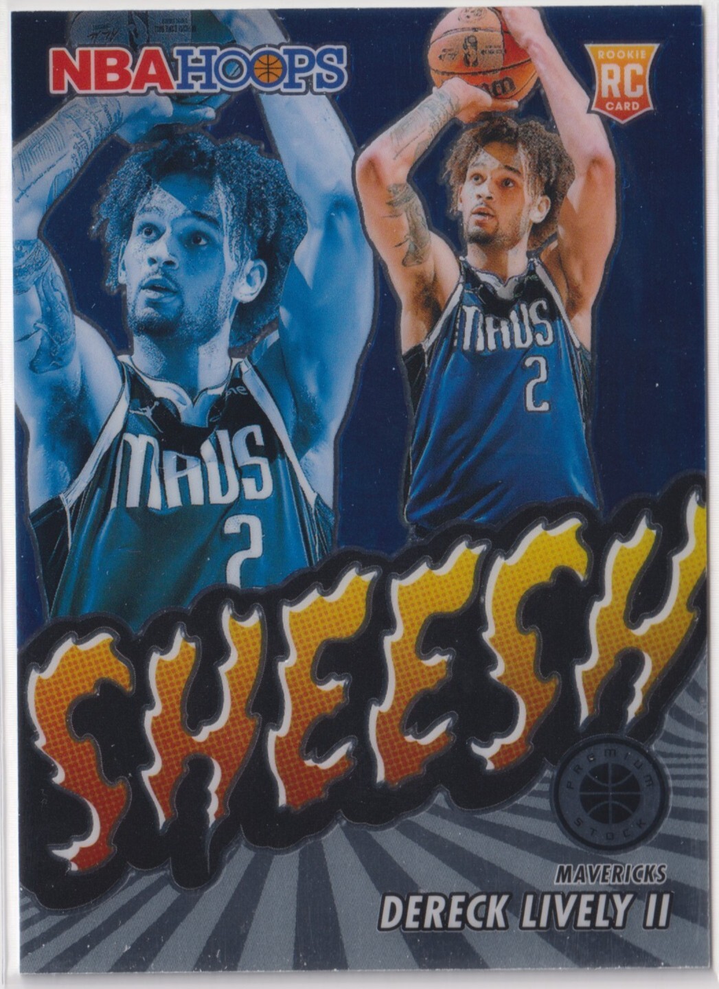 Dereck Lively II 2023-24 Panini NBA Hoops Premium Stock Sheesh Rookie #13