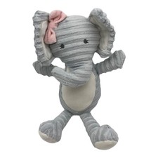 Chick Pea Elephant Girl Pink Bow Corduroy Cordy Lovey Plush Doll 2019