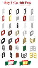 ☀️NEW! LEGO PICK YOUR LOT Doors Windows Frames Panes Jail Barred Parts Pieces 