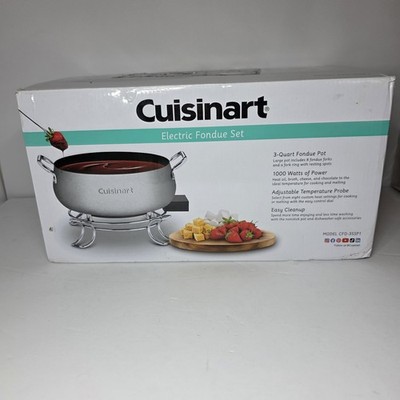 Cuisinart Electric Fondue Set Model CFO-3SS