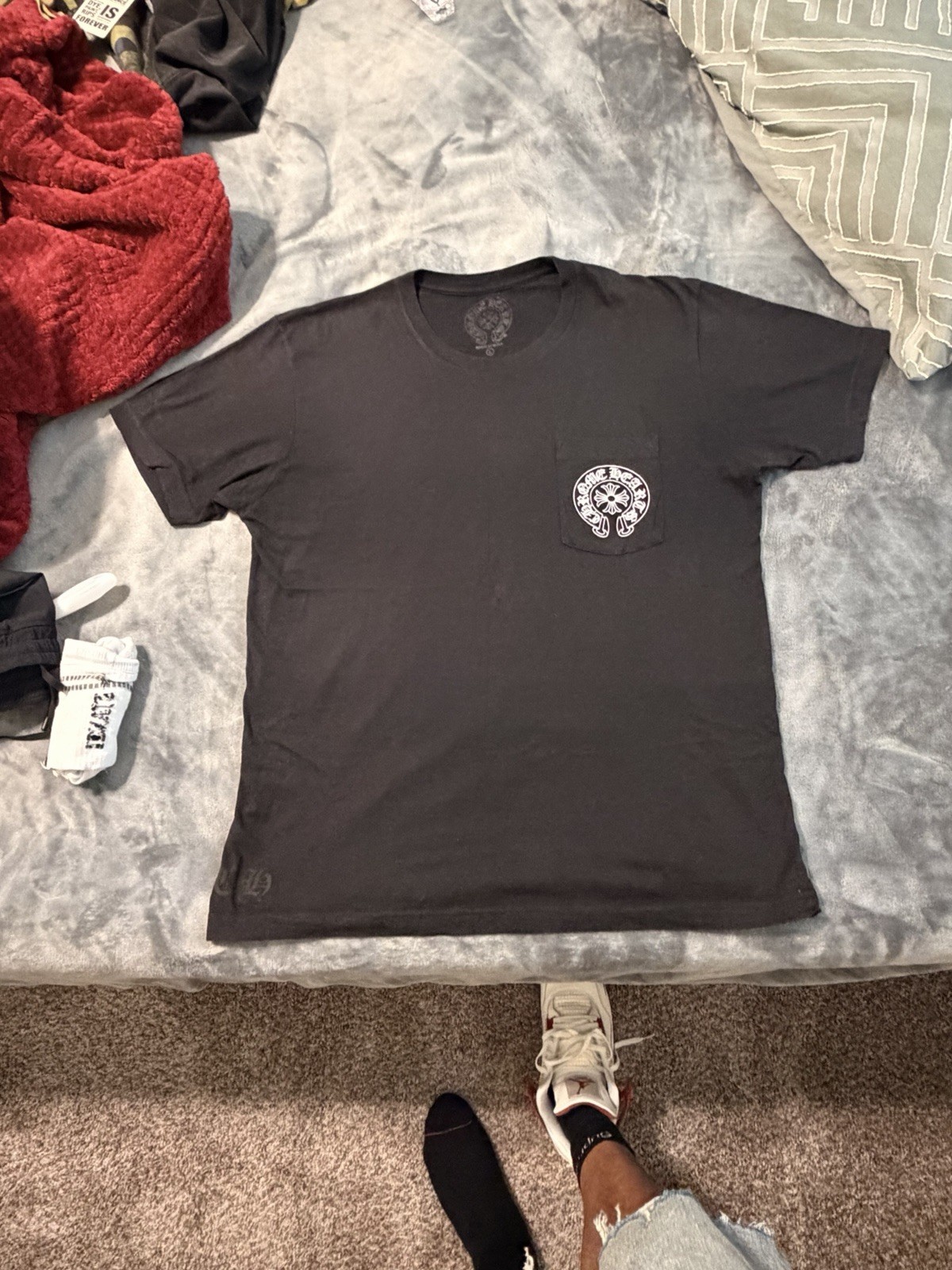 Chrome Hearts Miami Exclusive Black Horseshoe T-Shirt Size L