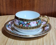 Mokkatasse Thomas Bavaria Rosen Vergissmeinnicht viel Gold sehr selten
