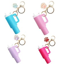 Mini Tumbler Keychain for Stanley Cup, Cute Mini Cup Keychain Chapstick Holde...