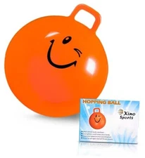  Hopping Ball for Kids, Teens & Adults - Fun Bouncy Ball Orange - 22 inches
