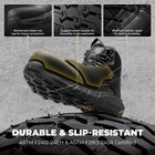 Men Waterproof Composite Toe Work Boots Lightweight Comfortable Safety Boots