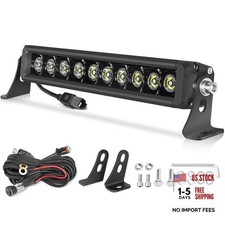 12 Inch 100W LED Light Bar Single Row Off Road Driving Lights 12inch White