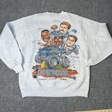 Vtg 1994 Dallas Cowboys Caricature Crewneck Sweatshirt 1990s 90s Gray Mens L