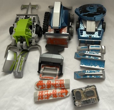 HEXBUG Battle Bots robot vehicles Lot of 3 + parts See Pics & Description Tested