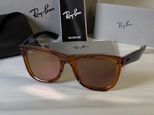 Ray-Ban Wayfarer Reverse RB0502S 6712/GM Orange Mirror 53 Open Box Italy