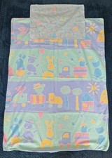 Julius Zollner Cot Quilt Duvet Cover 95x130cm & Pillowcase Vintage pastel
