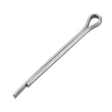 Split Cotter Pin 1/8 inch x 1 31/32 inch Carbon Steel 2-Prongs Silver 50Pcs