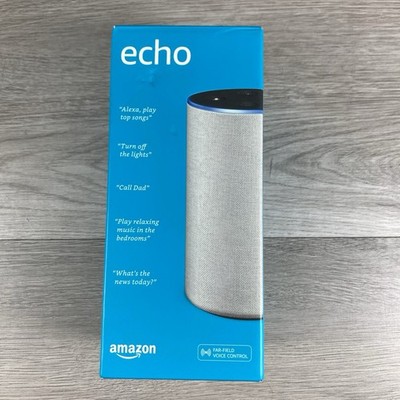 Amazon Echo (2nd Generation) Smart Assistant - Gray Fabric New Open Box