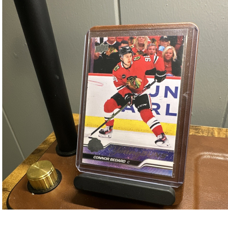 Connor Bedard Young Guns 2023-24 Upper Deck Series 2 #451 Chicago Blackhawks