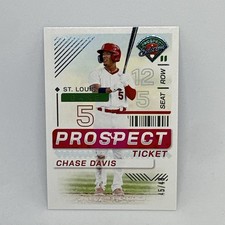 2024 Panini Prospect Edition Baseball Ticket #4 Chase Davis /49 Cardinals 