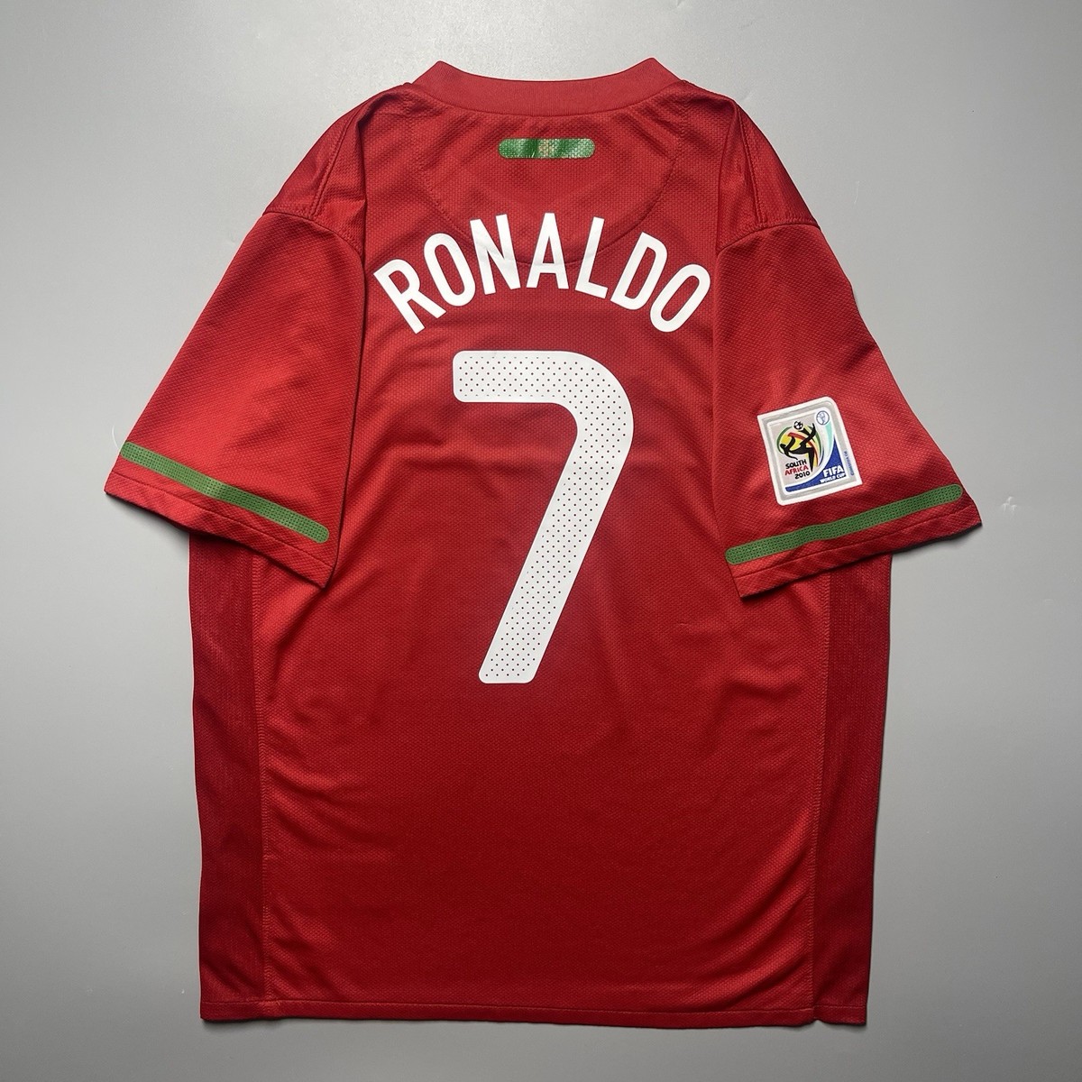 PORTUGAL NIKE 2010 WORLD CUP FOOTBALL HOME JERSEY #7 RONALDO SIZE