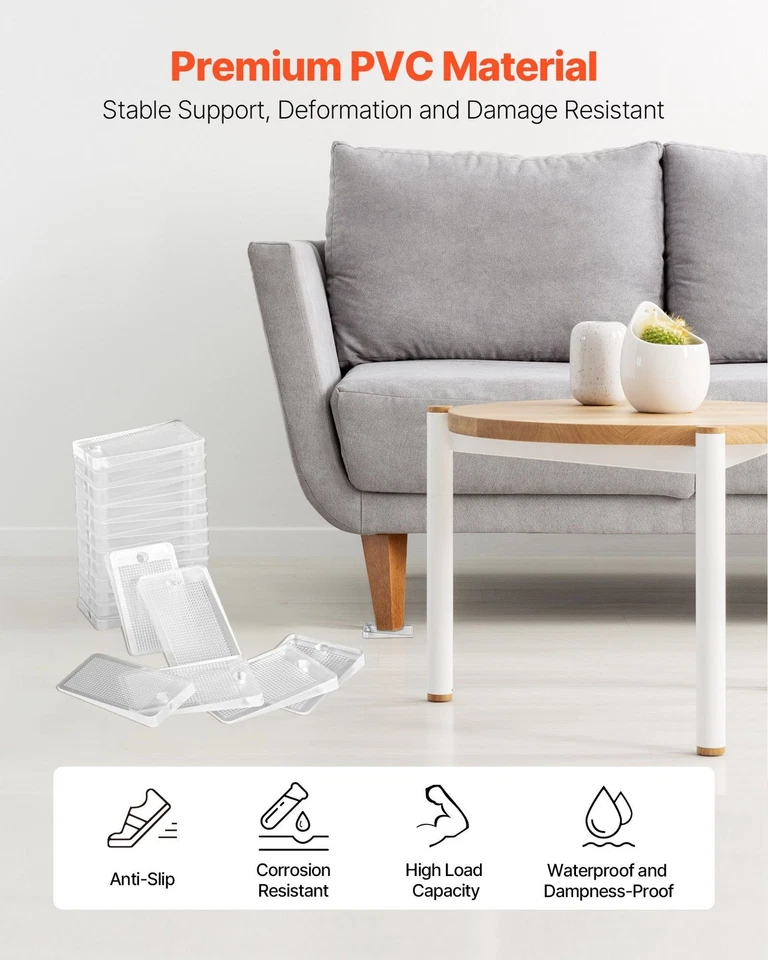 Calços e cadeiras de nivelamento 30 peças 1,5x3x0,5 pol plástico transparente cunhas oscilantes - Imagem 3 de 4