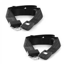 Camaro 1967 - 1969 Standard 2pt Black Lap Bucket Seat Belt Kit - 2 Belts Camaro 1967 - 1969 Standard 2pt Black Lap Bucket Seat Belt Kit - 2 Belts