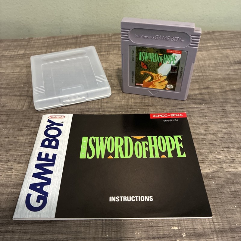 The Sword of Hope (Nintendo Game Boy, 1991) Authentic  Game & Booklet - Works