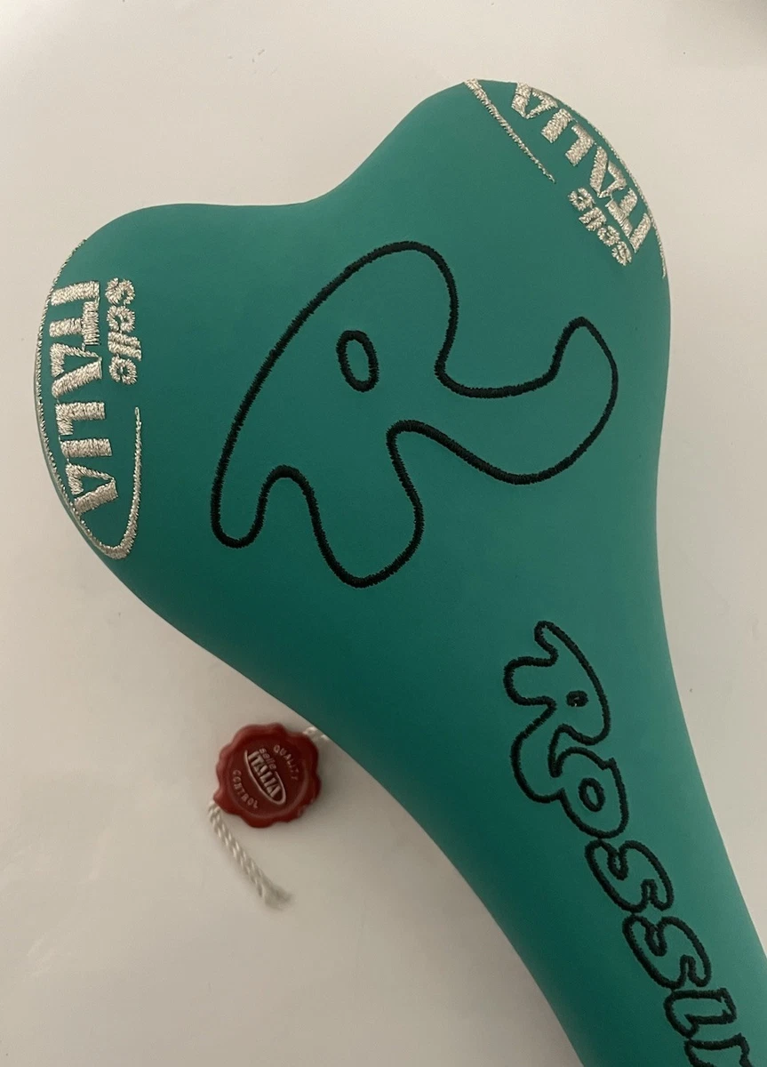 Selle Italia SL Sella Bici Da Corsa E MTB, Colore Blu/Nero, Pelle Vegan, 275x140 Mm - Foto 2