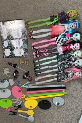 Monster High G1 Lot Of 7 Dolls Dawn Of The Dance First Wave Custom READ DESC