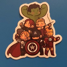 Avengers Marvel Collectible Sticker Vinyl Water Proof 2 to 3 inches New