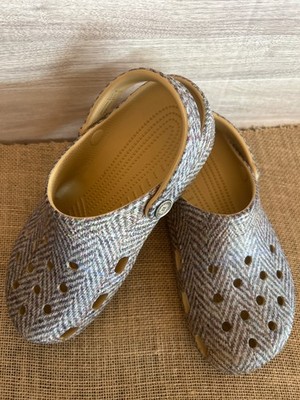 Crocs Classic Wheat Tweed Clog Slip -on Sandals Shoes US Size M6/W8
