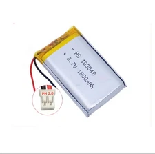3.7V 1600mAh 103048 Lipolymer Battery Rechargeable Li-po For GPS Speaker PH2.0