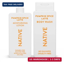 Native Body Wash & Moisturizing Lotion Set - Pumpkin Spice Latte - Naturally Der