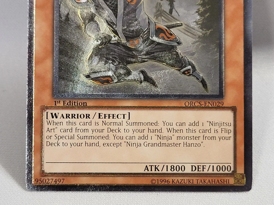 YuGiOh TCG Ultimate Rare Ninja Grandmaster Hanzo ORCS-EN029 1st Edition LP - Image 4 of 4