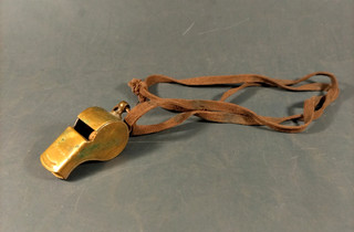 Vintage Brass Military Whistle Made in U.S.A