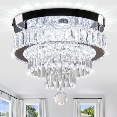 Candelabro Lampara De Araña Techo Modernos Luces Floral Cristal Para Sala Cocina