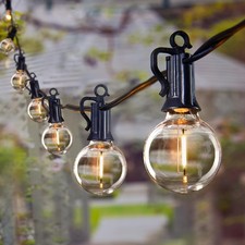 Outdoor String Lights Waterproof LED Patio Globe Hanging Light Backyard Decor